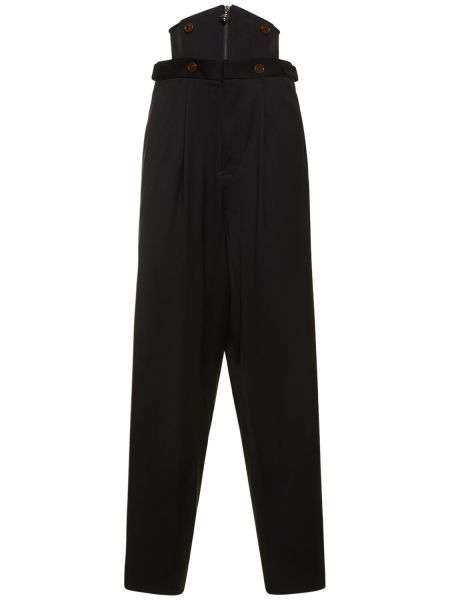 Pantalones de cintura alta Vivienne Westwood negro