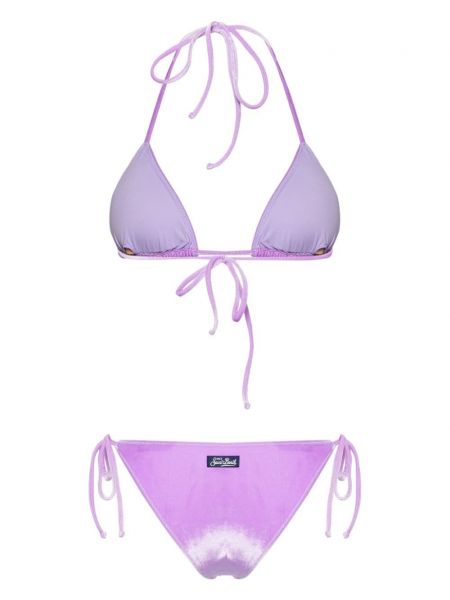 Bikini en velours Mc2 Saint Barth violet