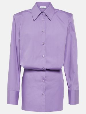 Mini robe en coton The Attico violet