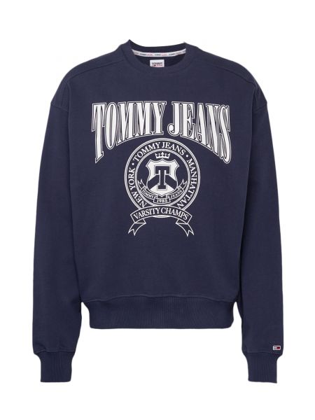 TOMMY HILFIGER Bluză de molton  albastru noapte / alb