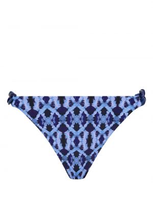 Bikini z nadrukiem Rebecca Vallance niebieski
