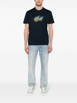 T-shirt mit print Paul & Shark blau