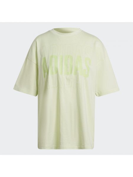 Koszulka oversize Adidas zielona