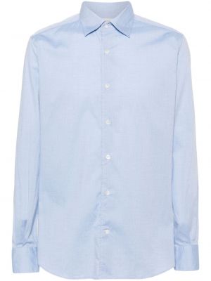 Žakárová košeľa Glanshirt modrá