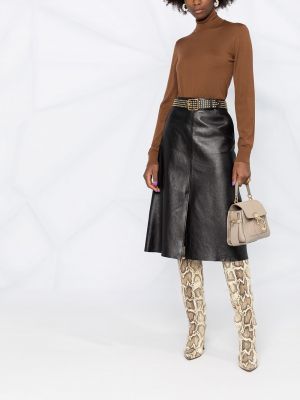 Jersey cuello alto con cuello alto de tela jersey Dolce & Gabbana marrón