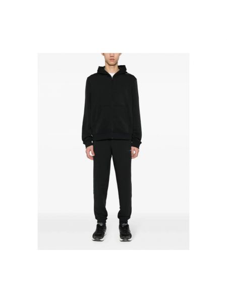 Bluza z kapturem na zamek Calvin Klein czarna