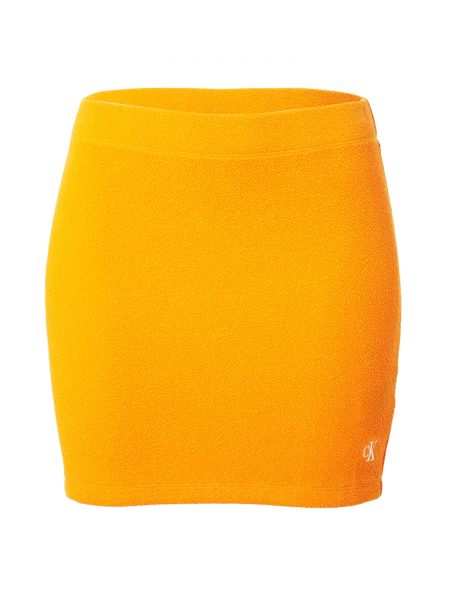 Traper suknja slim fit Calvin Klein Jeans narančasta
