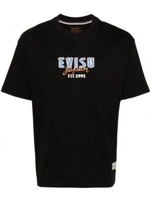 Tričko Evisu čierna
