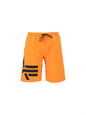 Teplákové nohavice Alpha Industries oranžová