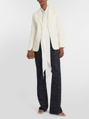 Шерстяной пиджак Etro белый