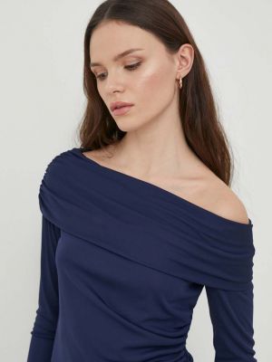 Синя однотонна блуза Lauren Ralph Lauren
