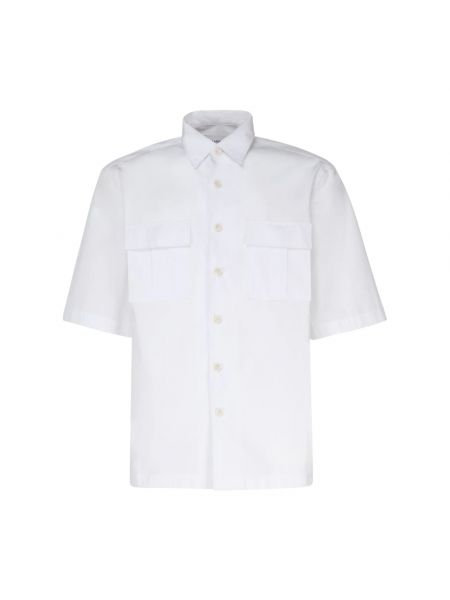 Koszula z krótkim rękawem Lardini biała