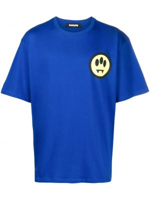 Bavlnené tričko s potlačou Barrow modrá