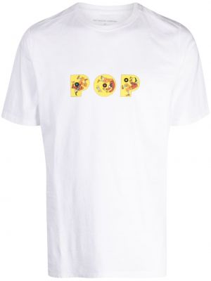 Bavlněné tričko Pop Trading Company bílé
