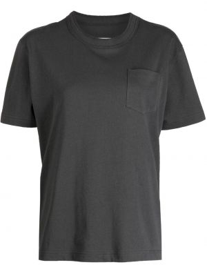 T-shirt con stampa Sacai grigio