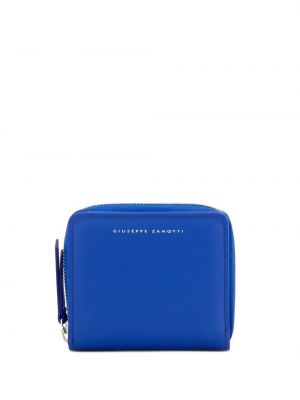 Kožená peňaženka Giuseppe Zanotti modrá