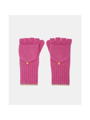 Guantes de lana con capucha Ecoalf rosa