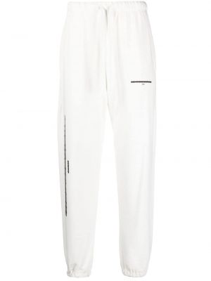Памучни спортни панталони с принт Ih Nom Uh Nit бяло