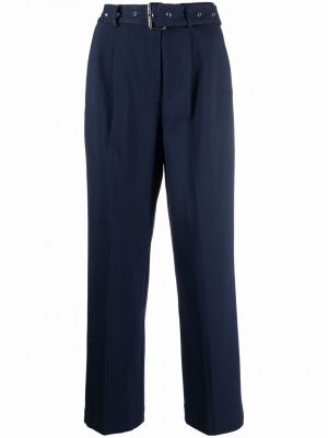 Pantaloni cu picior drept Michael Michael Kors albastru