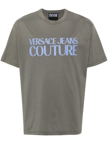 T-krekls Versace Jeans Couture pelēks