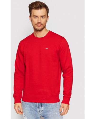 Fleece pulóver Tommy Jeans piros