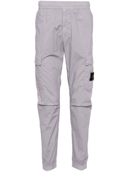 Pantalon cargo slim avec poches Stone Island gris