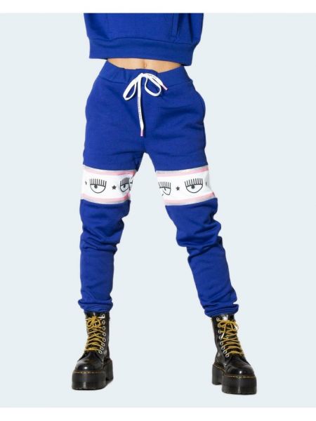 Spodnie sportowe Chiara Ferragni niebieskie