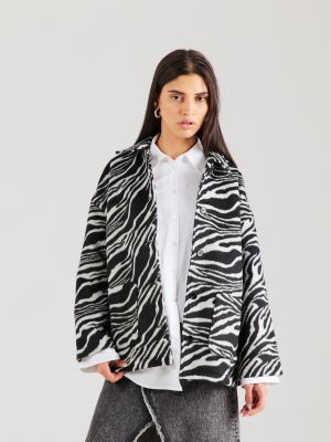 Prechodná bunda so vzorom zebry Vero Moda čierna