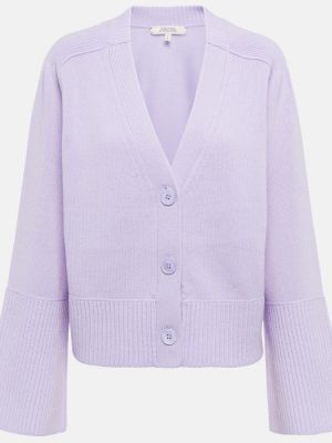 Cárdigan de lana de cachemir con estampado de cachemira Dorothee Schumacher violeta