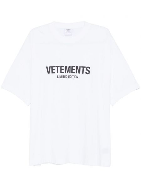 T-paita Vetements valkoinen