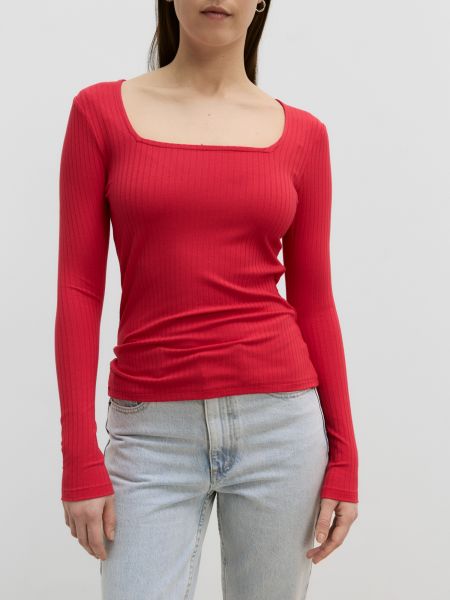Tricou cu mânecă lungă Edited roșu