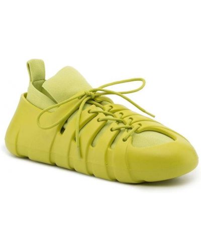Sneakersy chunky Bottega Veneta zielone
