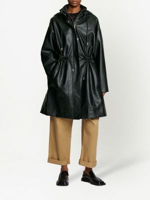 Mākslīgas ādas ādas jaka ar kapuci Proenza Schouler White Label