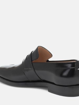 Bőr loafer Maison Margiela fekete
