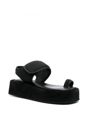 Sandales en cuir à plateforme Wardrobe.nyc noir