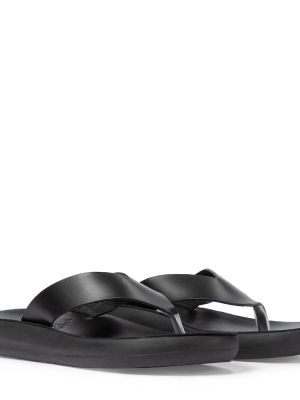 Usnjene tangice Ancient Greek Sandals črna
