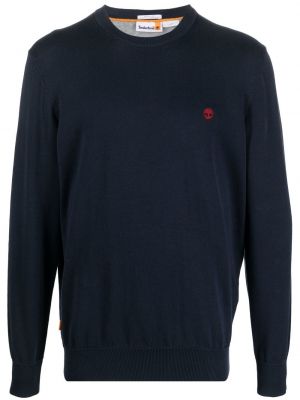 Pamučni džemper Timberland plava
