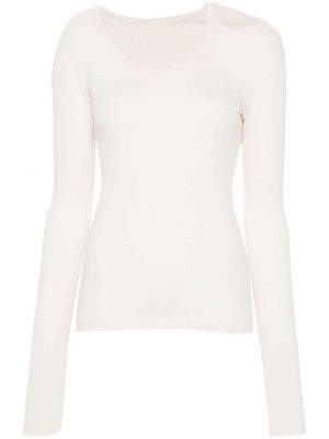 Ασύμμετρη μπλούζα Low Classic λευκό