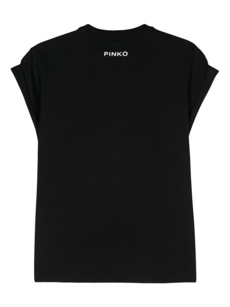 Tank top aus baumwoll mit print Pinko schwarz