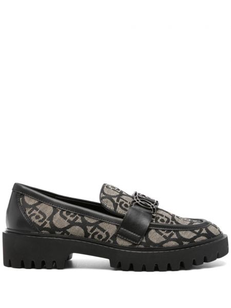 Loafers i jacquard stof Liu Jo sort