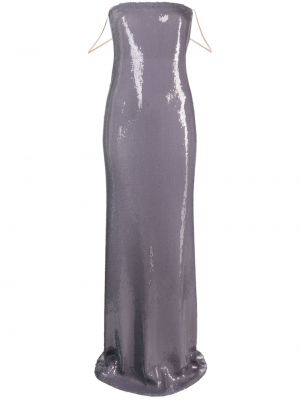 Вечерна рокля с пайети N°21 сиво