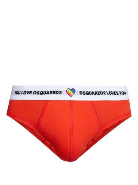 Bokserit Dsquared2 oranssi