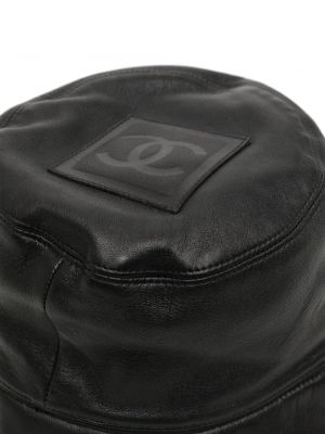 Iš natūralios odos kepurė Chanel Pre-owned juoda