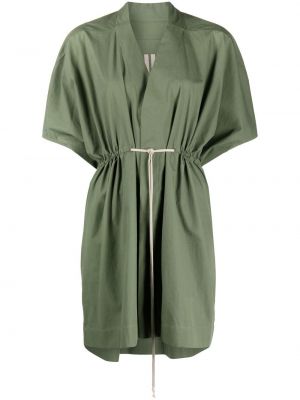 Sukienka mini bawełniana Rick Owens zielona