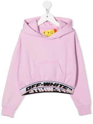 Puuvilla huppari tytöille Off-white Kids