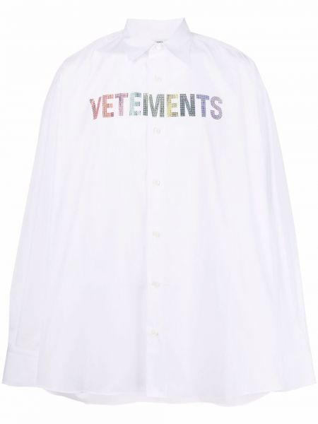 Biała koszula Vetements, biały