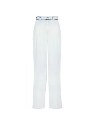 Białe spodnie relaxed fit Maison Margiela