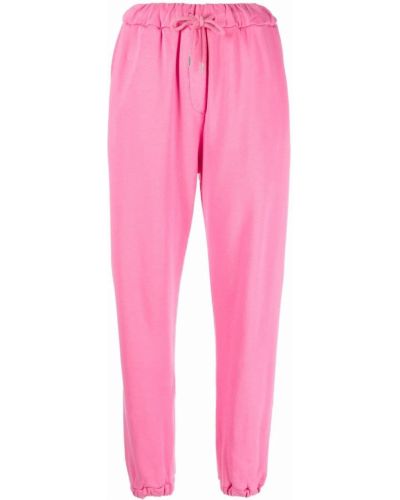 Pantalones de chándal con cordones Semicouture rosa