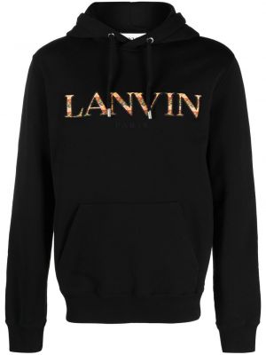 Kokvilnas kapučdžemperis ar izšuvumiem Lanvin