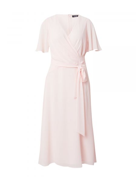 Κοκτέιλ φόρεμα Lauren Ralph Lauren ροζ